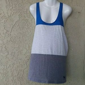 Pink Victoria's secret color block tank top